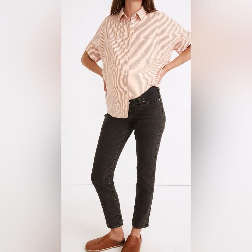 Madewell Sz 30 Maternity Side Panel Perfect Vintage Jean Under Belly Jeans